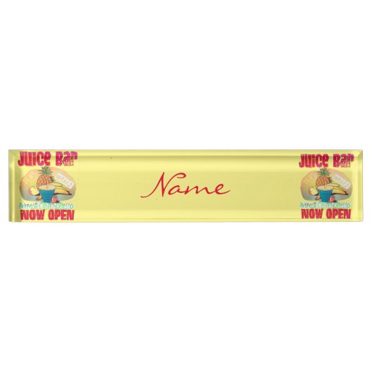 Juice Bar Sign Thunder_Cove Naambordje (Voorkant)