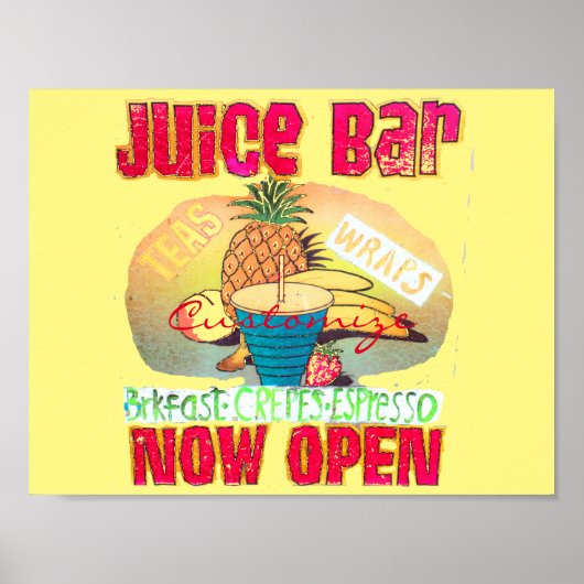 Juice Bar Sign Thunder_Cove Poster (Voorkant)