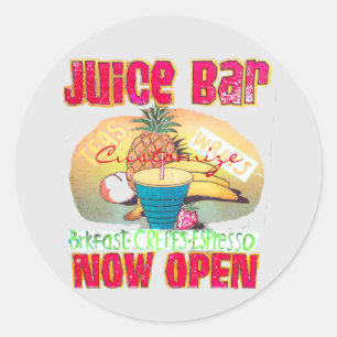 Juice Bar Sign Thunder_Cove Ronde Sticker