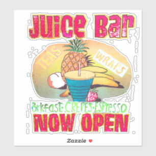 Juice Bar Sign Thunder_Cove Sticker