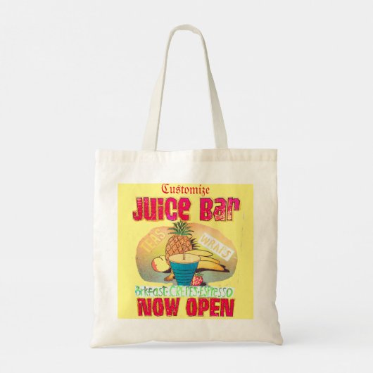 Juice Bar Sign Thunder_Cove Tote Bag (Achterkant)
