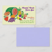 Juice Bar & Smoothies_Volledig robuust Visitekaartje (Voorkant / Achterkant)