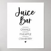 Juice Bar-teken Poster (Voorkant)
