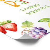 Juice bar Twee-tit frutti verjaardag Poster (Hoek)