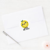 Juice be you Funny Positive Fruit Lemon Pun Ronde Sticker (Envelop)
