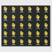 Juice be you Funny Positive Lemon Pun Dark BG Cadeaupapier (Vlak)