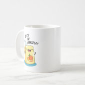 Juice be Yourself Funny Oranje Juice Pun Koffiemok (Voorkant links)