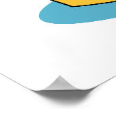 Juice be Yourself Funny Oranje Juice Pun Poster (Hoek)