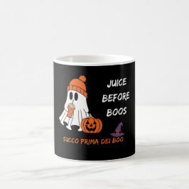 Juice Before Books beroemd gemaakt door Halloween Koffiemok