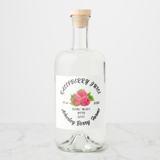 Juice Behoudt Gepersonaliseerde Klassieke CLA Likeurfles Etiket (Voorkant)