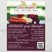 Juice Blend, Juice Bar Adverteren Flyer (Voorkant)