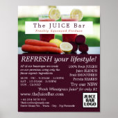 Juice Blend, Juice Bar Adverteren Poster (Voorkant)