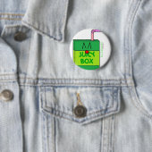 Juice Box Badge Green :) Ronde Button 5,7 Cm (In situ)