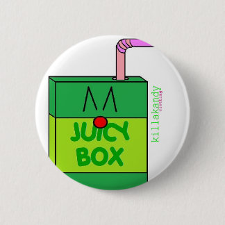 Juice Box Badge Green :) Ronde Button 5,7 Cm
