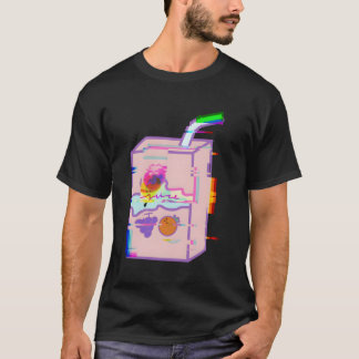 Juice Box Glitch-effect Grafisch T-shirt