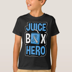Juice Box Hero Diabetes Blue Ribbon Diabetic Ketoa T-shirt