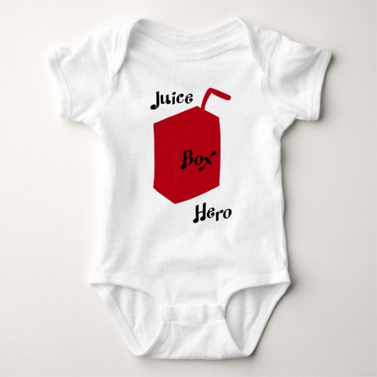 Juice Box Hero Kinder Shirt door US Custom Ink (Voorkant)