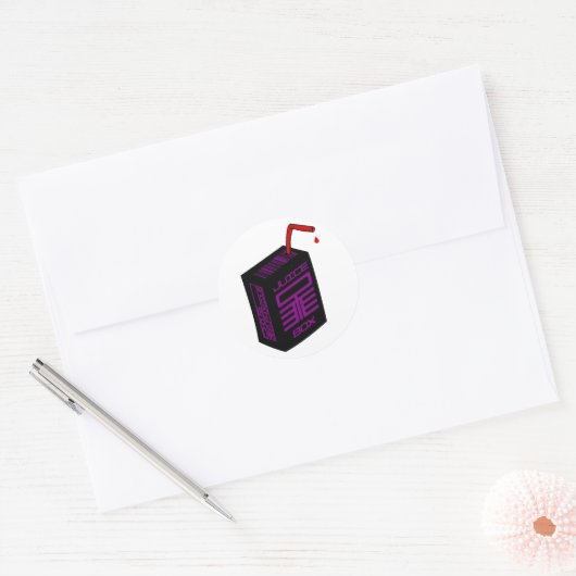 Juice-Box Sticker (witte zak) (Envelop)