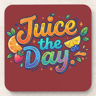 Juice de Dag – Leuke Citrus Motivatie Bier Onderzetter