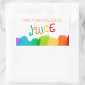 Juice drink verjaardagsfeestverf stickers (Tas)