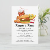 Juice en Burgers Uitnodiging (Staand voorkant)