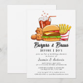 Juice en Burgers Uitnodiging (Voorkant / Achterkant)