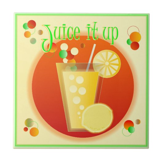 Juice it Up Cocktail Tegeltje (Voorkant)