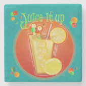 Juice it Up Summer Beverage Stenen Onderzetter (Voorkant)