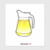 Juice jug met limonade sticker (Vel)