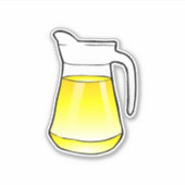 Juice jug met limonade sticker (Voorkant)
