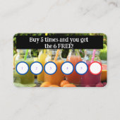 Juice klantenkaart visitekaartje (Voorkant)