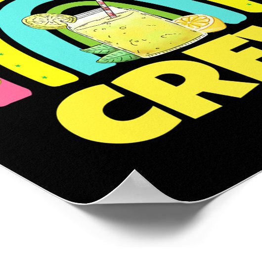 Juice Lemonade Crew Rainbow voor jongens Meisjes K Poster (Hoek)