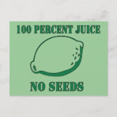 Juice No Seeds Briefkaart (Voorkant)