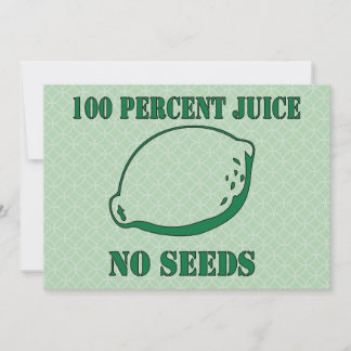 Juice No Seeds Kaart