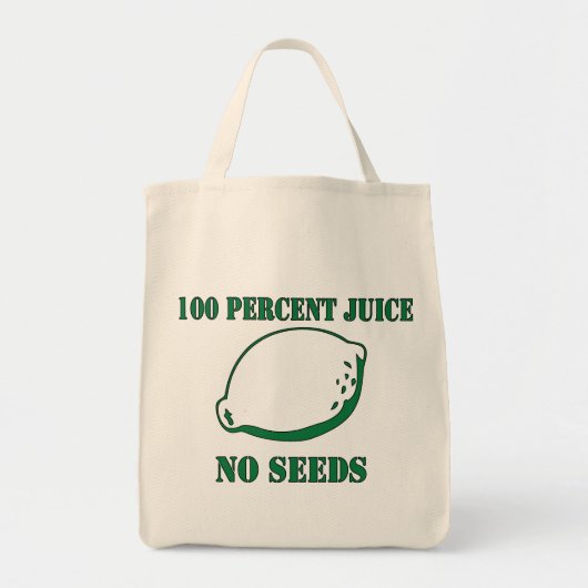 Juice No Seeds Tote Bag (Voorkant)