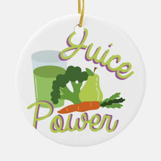 Juice Power Keramisch Ornament (Voorkant)
