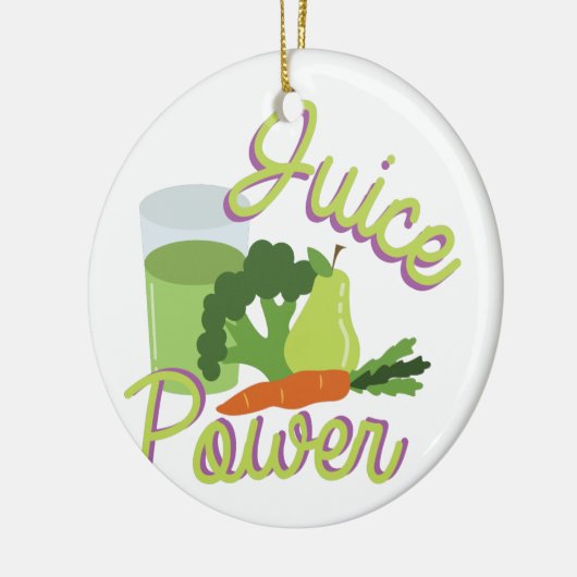 Juice Power Keramisch Ornament (Links)