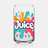 Juice splash blikvorm glas (Voorkant)