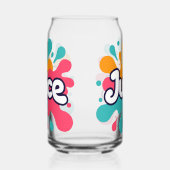 Juice splash blikvorm glas (Rechts)