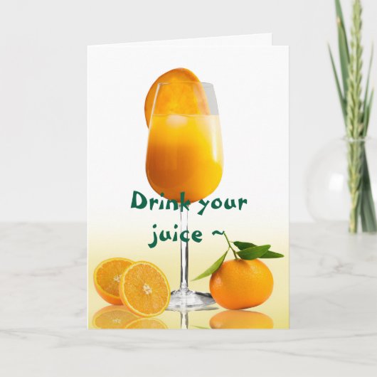 JUICE TO MIMOSA GET-WELL KAART (Voorkant)