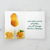 JUICE TO MIMOSA GET-WELL KAART (Binnen)