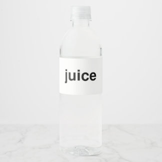 Juice Waterfles Etiket