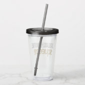 Juice Worth the Squeeze AcrylDrink Tumbler Acryl Drinkbeker (Achterkant)