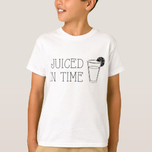 Juiced In Time Grappig Fruit Drink Zomerwoordje T-shirt