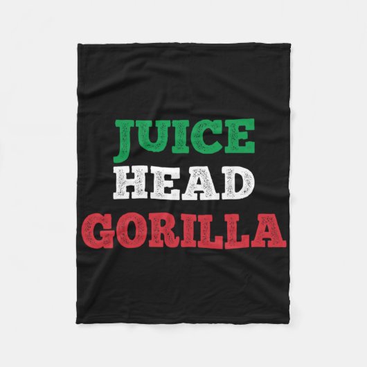 Juicehead Gorilla New Jersey Garden Nj Shore Itali Fleece Deken (Voorkant)