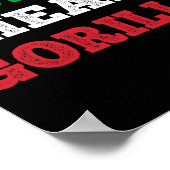 Juicehead Gorilla New Jersey Garden Nj Shore Itali Poster (Hoek)