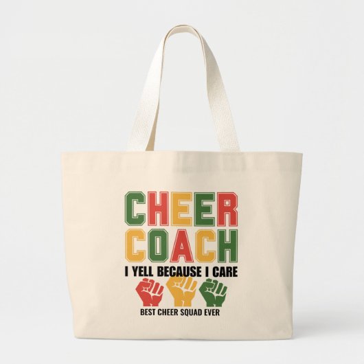 JUICH COACH Ik schreeuw omdat ik om grappige douan Grote Tote Bag (Voorkant)
