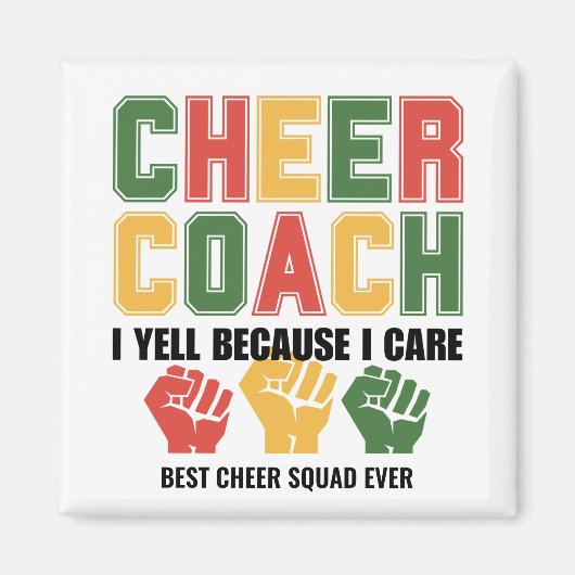 JUICH COACH Ik schreeuw omdat ik om grappige douan Magneet (Voorkant)