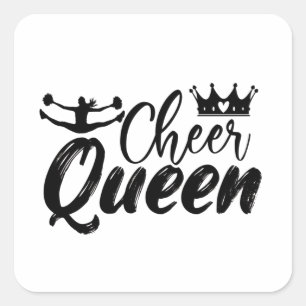 juichen   Cheerleader Cheerleader Girls Gifts Vierkante Sticker