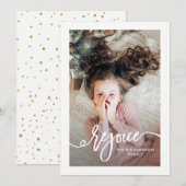 juichen | Kerstscript met foto Feestdagenkaart (Voorkant / Achterkant)